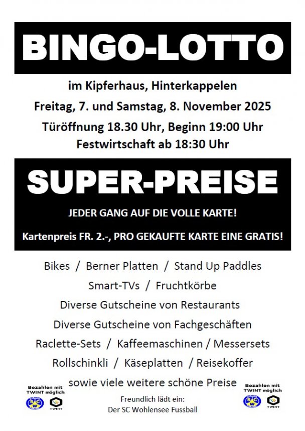 Lotto 7. + 8. November 2025